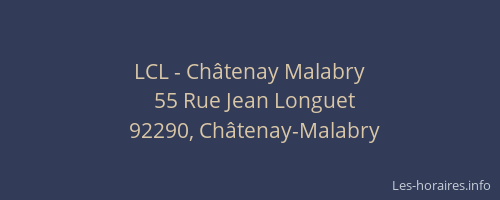 LCL - Châtenay Malabry