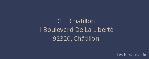 LCL - Châtillon
