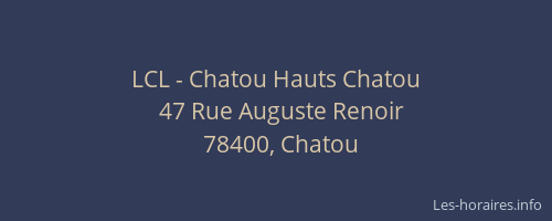 LCL - Chatou Hauts Chatou