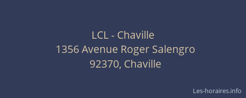 LCL - Chaville