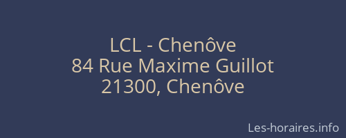 LCL - Chenôve