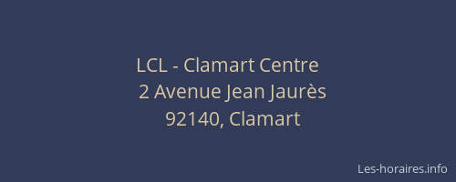 LCL - Clamart Centre