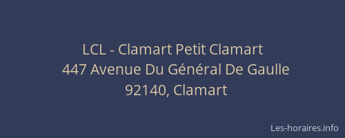 LCL - Clamart Petit Clamart