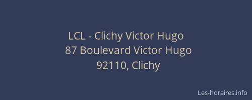 LCL - Clichy Victor Hugo