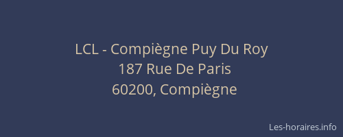 LCL - Compiègne Puy Du Roy