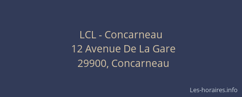 LCL - Concarneau