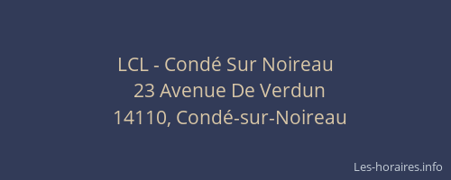 LCL - Condé Sur Noireau