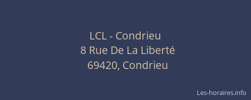 LCL - Condrieu