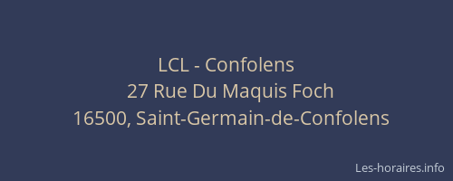 LCL - Confolens