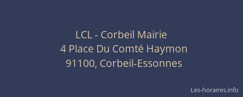 LCL - Corbeil Mairie