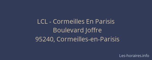 LCL - Cormeilles En Parisis