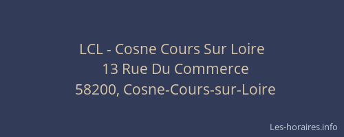 LCL - Cosne Cours Sur Loire