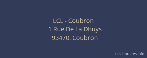 LCL - Coubron