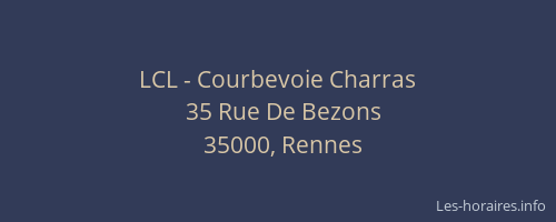 LCL - Courbevoie Charras
