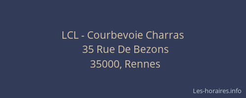 LCL - Courbevoie Charras