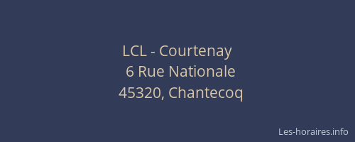 LCL - Courtenay