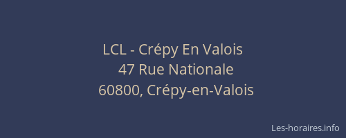 LCL - Crépy En Valois