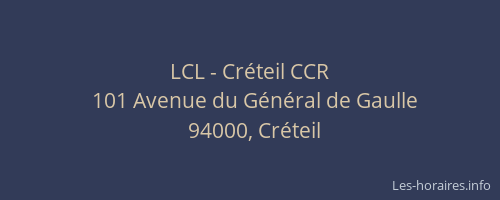 LCL - Créteil CCR