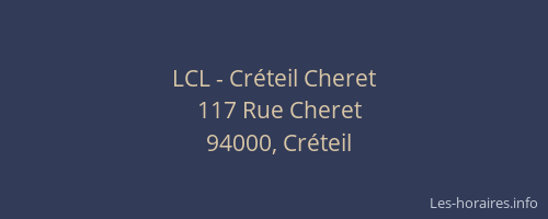 LCL - Créteil Cheret