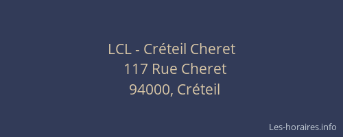 LCL - Cr&eacute;teil Cheret