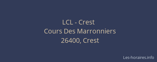 LCL - Crest