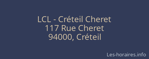 LCL - Créteil Cheret
