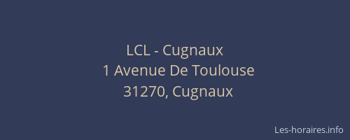 LCL - Cugnaux