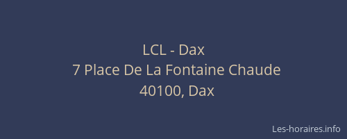 LCL - Dax