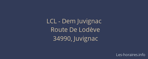 LCL - Dem Juvignac