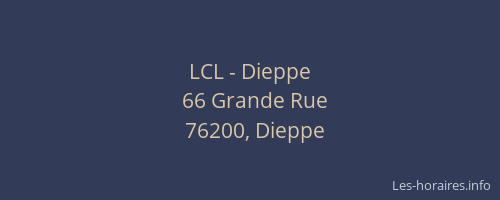 LCL - Dieppe