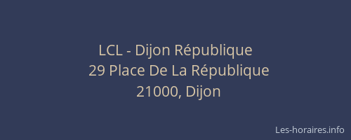 LCL - Dijon République