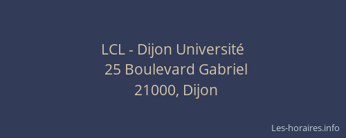 LCL - Dijon Université