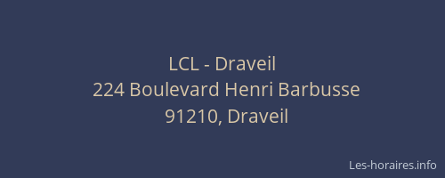 LCL - Draveil