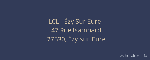 LCL - Ézy Sur Eure