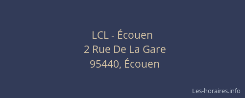 LCL - Écouen