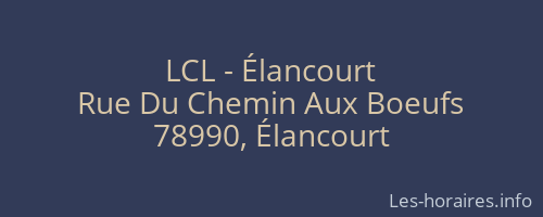 LCL - Élancourt