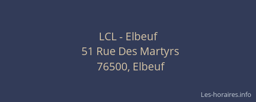 LCL - Elbeuf