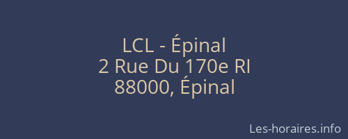 LCL - Épinal