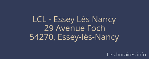 LCL - Essey Lès Nancy