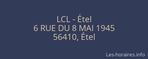 LCL - Étel