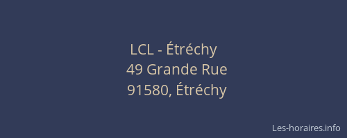 LCL - Étréchy