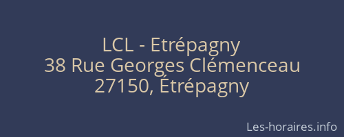 LCL - Etrépagny