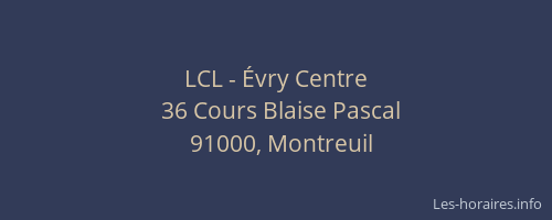 LCL - Évry Centre