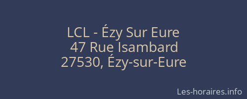 LCL - Ézy Sur Eure