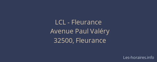 LCL - Fleurance