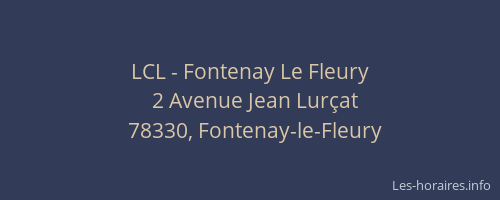 LCL - Fontenay Le Fleury