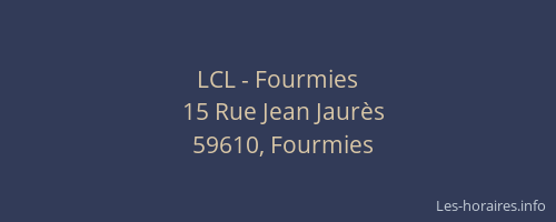 LCL - Fourmies
