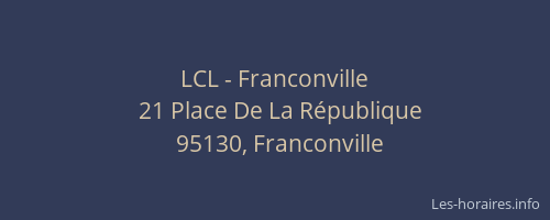 LCL - Franconville