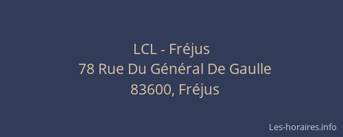 LCL - Fréjus