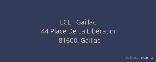 LCL - Gaillac